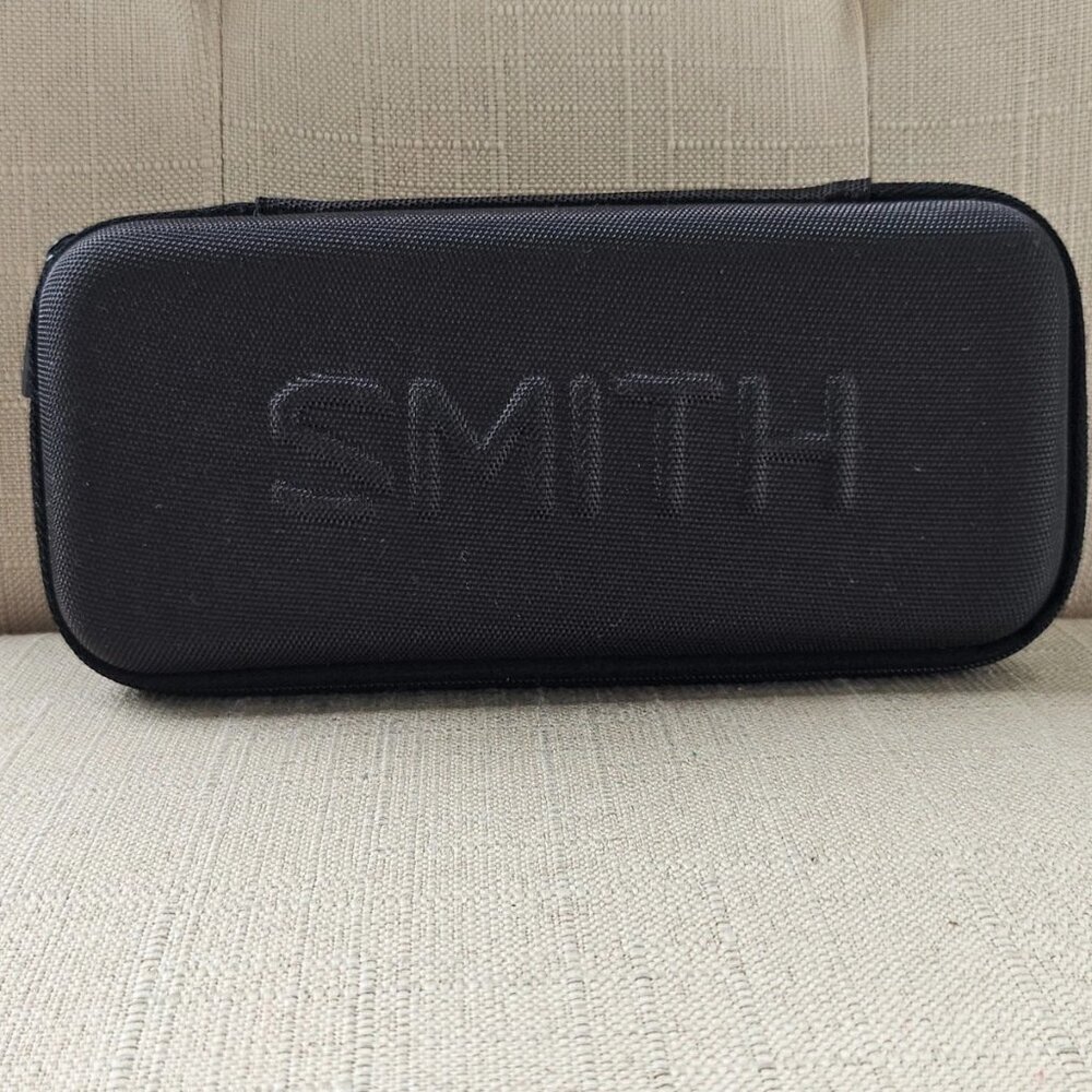 Smith Eyeglasses Case Black Semi Hard Case for Eye Wear Zip Around Case only